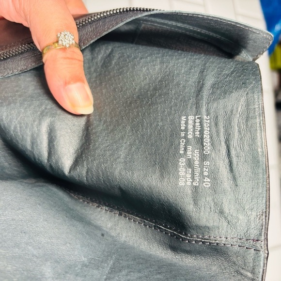 Dansko tall nappa black leather heeled boots - Picture 6 of 10